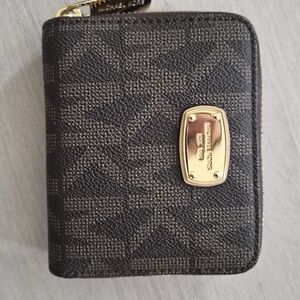 Michael Kors Black and Gold Wallet